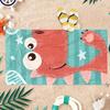 1PC Cartoon Dinosaur Print Beach Towel Quick-drying Towel Suitable for Seaside Pool Camping Vacation Yoga For Family Travel