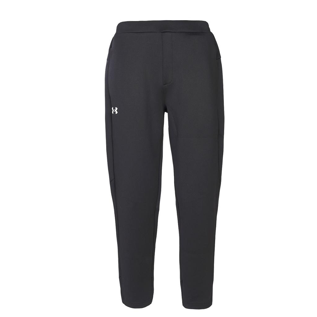 Under Armour Comfortable Elastic Cuffed Knit Sports Pants Men bottoms Black 24600707-001