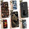 Soft Silicone Casing For Oppo A3x 4G 5G CPH2641 CPH2681/ Oppo A3 4G 5G Case Cover Cute Cartoon Cat Cool Dragon Animals Painting