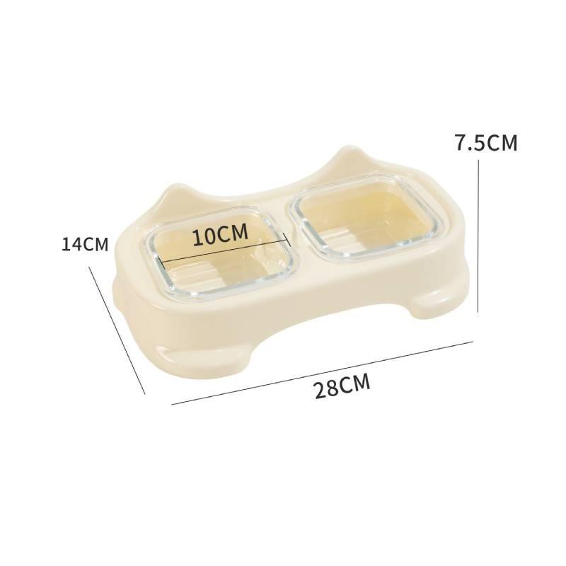 

Pet Cat Food Bowl Set With Abs Glass Material And Automatic Feeding For Cats And Pets