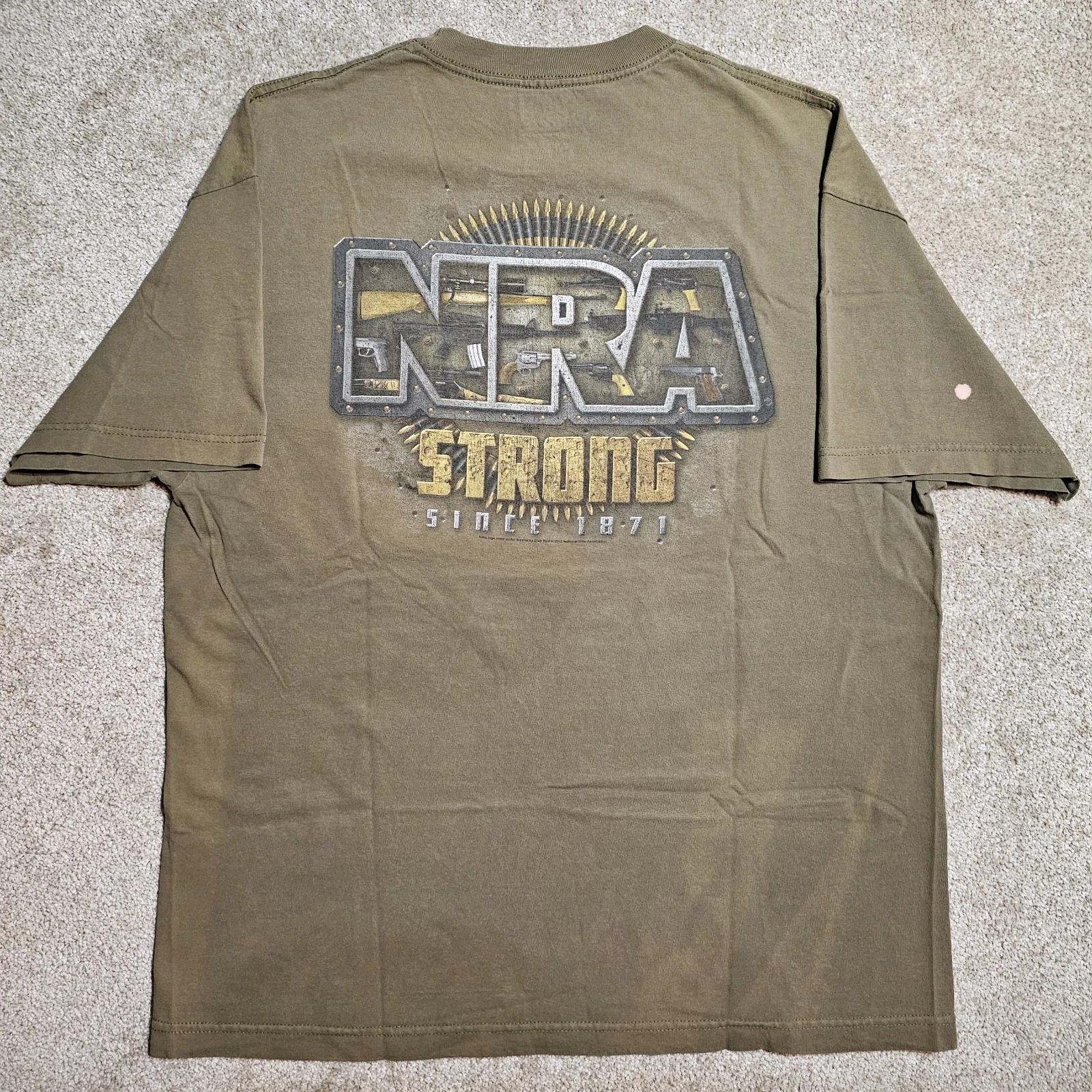 

Vintage Y2k Distressed Stained NRA Strong T-shirt Mens XL Thrashed Ironic Punk S