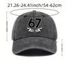 Vintage Six Seven 6 7 Meme Funny Hands Baseball Caps Unisex Distressed Denim Snapback Cap Gen-Alpha Slang Outdoor Gift Caps Hat