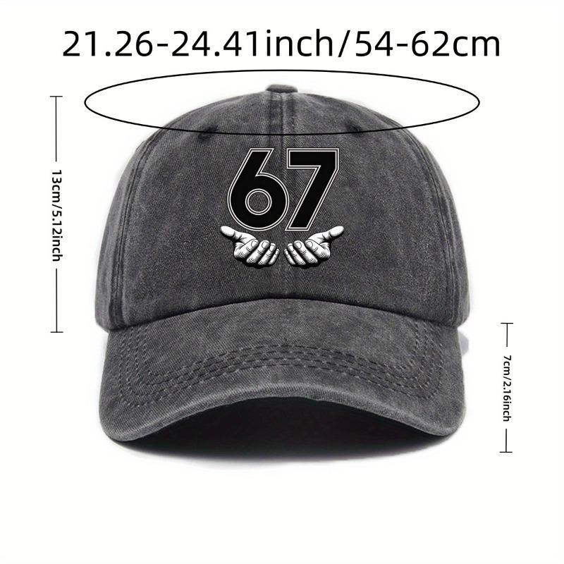 Vintage Six Seven 6 7 Meme Funny Hands Baseball Caps Unisex Distressed Denim Snapback Cap Gen-Alpha Slang Outdoor Gift Caps Hat