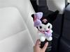 Kuromi Seat Belt Cover and Seat Belt Cushion Set for Protects Shoulders and Easy Character Design 2-Piece Cars, Neck, Soft, Installation, Cute,