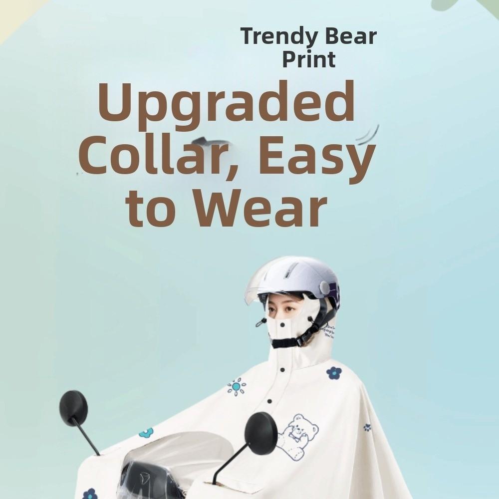 Waterproof Electric Bicycle Raincoat Full Coverage Motorcycle Raincoat Vehicle Raincoat Cycling