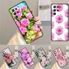 Pfingsblumen Schöne Blume Silikon Handyhülle Für Samsung Galaxy note 10 pro S26 S25 S24 S23 S22 S21 Plus S25Ultra Hülle Cover