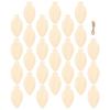 10 Pcs Wooden Light Bulb Slices Unfinished DIY Christmas Decoration Hanging Xmas Tree Wall Door Window Festive Crafts