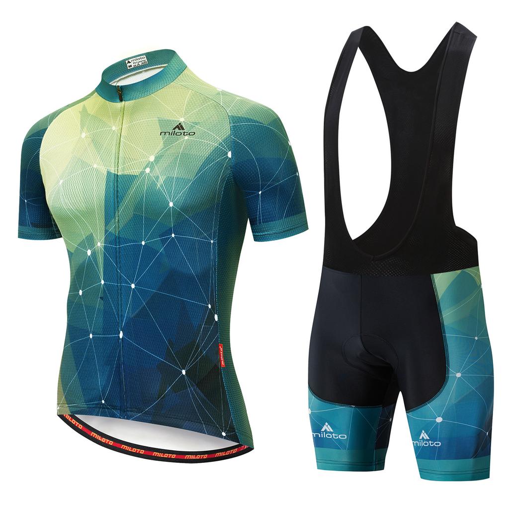Cycling Suit Short Sleeve Strap Set Men's Cycling Suit 2026 Summer Breathable Cycling Suit Set Cycling Suit