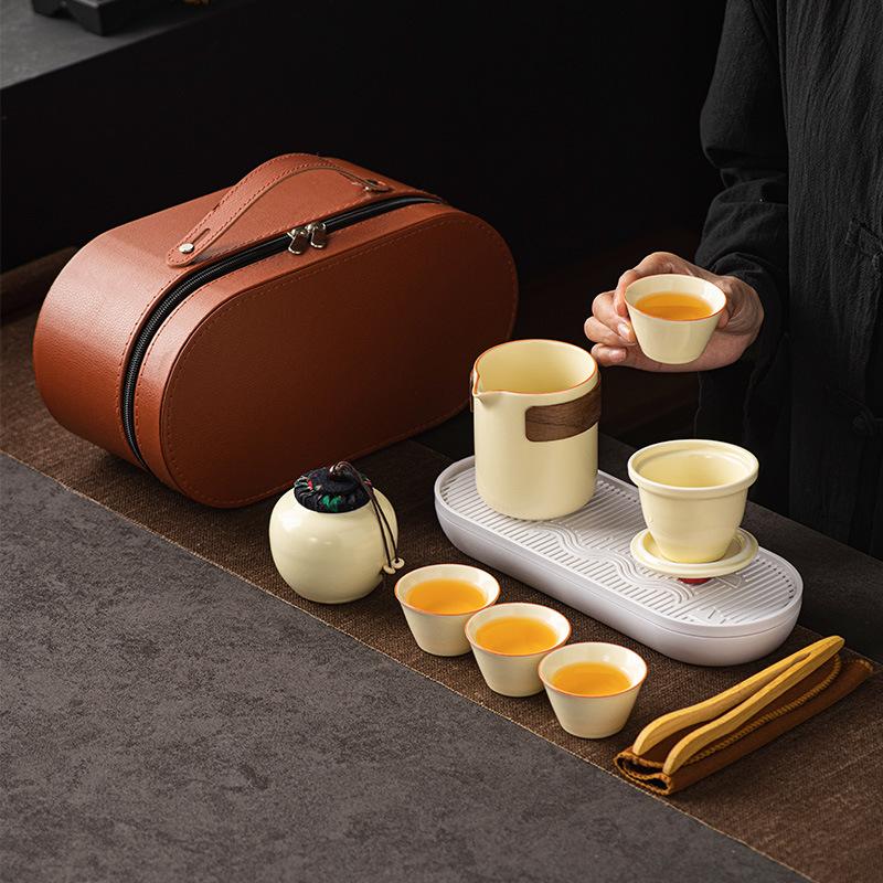 Annual Meeting Activities Oval Bag Ru Kiln Qingyun Teapot Gifts Enterprise Business Camping Picnic Kuaike Cup
