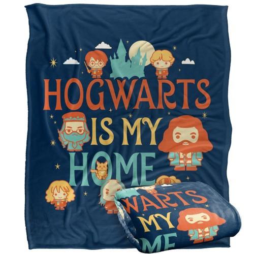 Harry Potter Hogwarts Is My Home Chibi Blanket