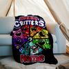 Personalized Custom Name Blanket - Smiling Critters Print Design,Blanket for Sofa,Bed,Travel,Camping - Soft and Warm, Great Gift