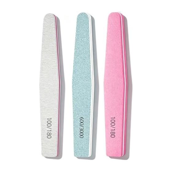 Nail file nail file set of 3 sponge nail file nail polish sponge buffer nail set