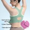 Sutiã Esportivo Feminino Nude com Toque Suave e Costas Bonitas, com Bojos Fixos para Pilates e Yoga - Coleção Outono/Inverno