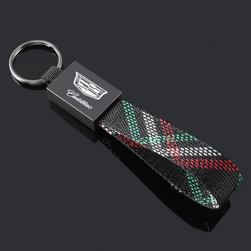 For Cadillac ESCCALADE ATS BLS CT4 CT5 CT6 CTS EXT SLS SRX STS XLR XT4 XT5 XT6 XTS Car Logo Key Chains Metal Keyrings Pendant ybsdr66