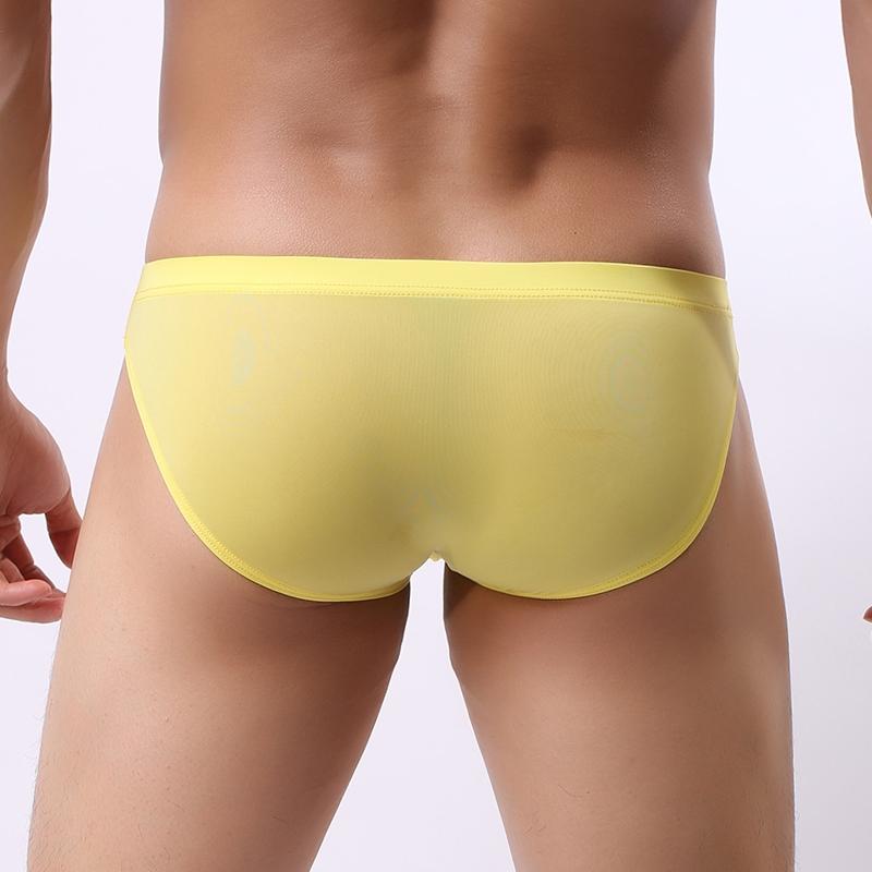 Summer Bulge Pouch Thongs Trunks Sexy-Low Rise Bikini Briefs Underwear For Mens