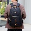 Pánský polyesterový cestovní batoh, velkokapacitní pracovní taška na notebook, odolný nylonový školní batoh pro dojíždění s více přihrádkami