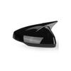 Glossy Black For VW Polo MK6 TSI TDI MPI GTI GTD 2018-2025 Side Door Mirror Cove Rear View Mirror Cap Direct Add-On Mirror Cover