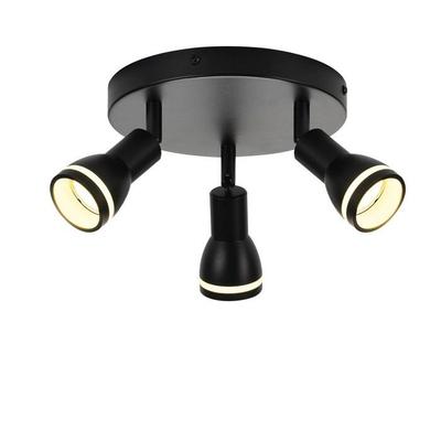 NETTLIFE Nettlife Black Ceiling Spot 3x GU10 Swivel
