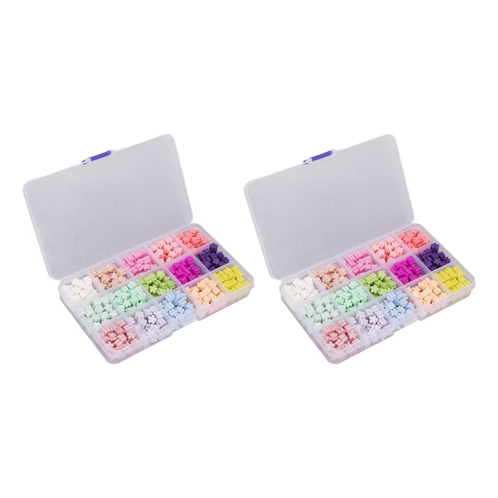 2 Box Sealing Wax Beads 15 Colors Quick Drying Octagonal Craft Sealing Stamp Wax for Party Invitatio