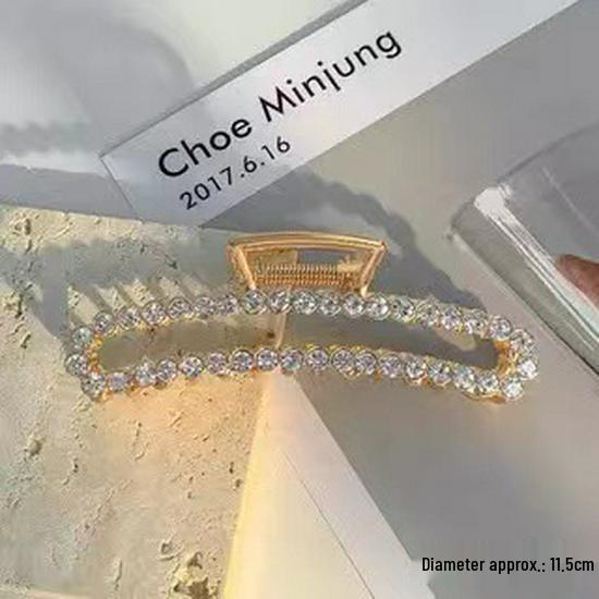 High-End Large Metal Claw Hair Clip for Women - Elegant Updo Accessory