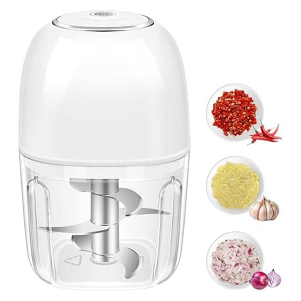 Outdoor Cooking 13*8*8cm Efficient Food Chopper Compact Electric Garlic Chopper Food Processor Quick Meal Prep