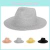 Cowboy Style Panama Hat Summer Wide Brim Breathable Sun Protection For Trendy Fashion Lovers
