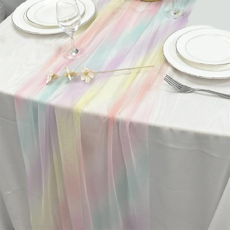 Fade Resistant Colorful Tablecloth Quick Drying Materials Easy Maintenance Portable for Travel Event