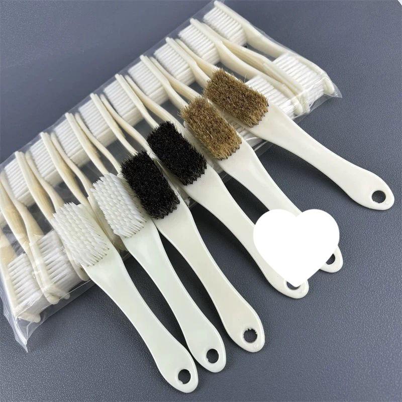 Nano Antique Brush Set: 4 & 6 Row Boar Bristle with Nylon Steel Wire for Patina Finish