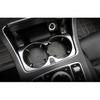 ABS Silver Middle Console Water Cup Frame Trim For Benz C-Class W205 2015-
