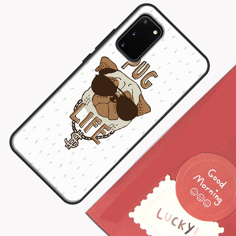 Lustige Cartoon Mops Handyhülle Für Samsung Galaxy S25 S26 Ultra S20 S21 S22 S23 S24 Plus S9 S10 S25 FE Hülle Schale