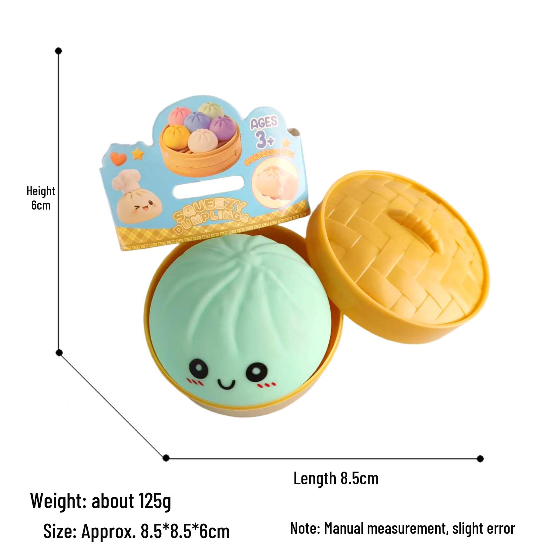 

Large 8.5 cm TPR Steamer Baozi Squeeze Toy: Decompression Prank Toy
