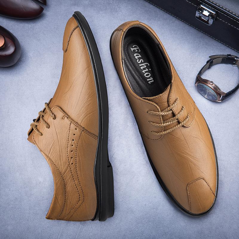 Hot Selling Men's Casual Shoes Europe America Breathable Lightweight Men's Park Walking Shoes Elegant Interview Dress Shoes