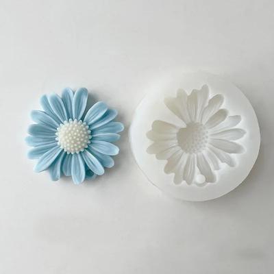 Daisy Scented Candle Silicone Mold Sunflower Aromatherapy Soap Mold DIY Flower Handmade Resin Plaster Mold Home Baking Mould