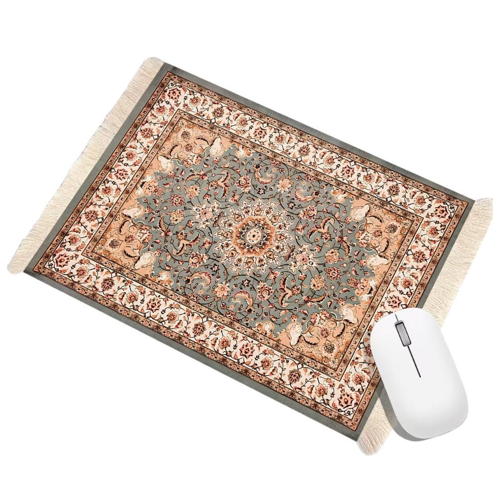 

Rubber Base Desk Mat with Tassel Computer Table Mat Persian Mouse Pad Computer Desk style20