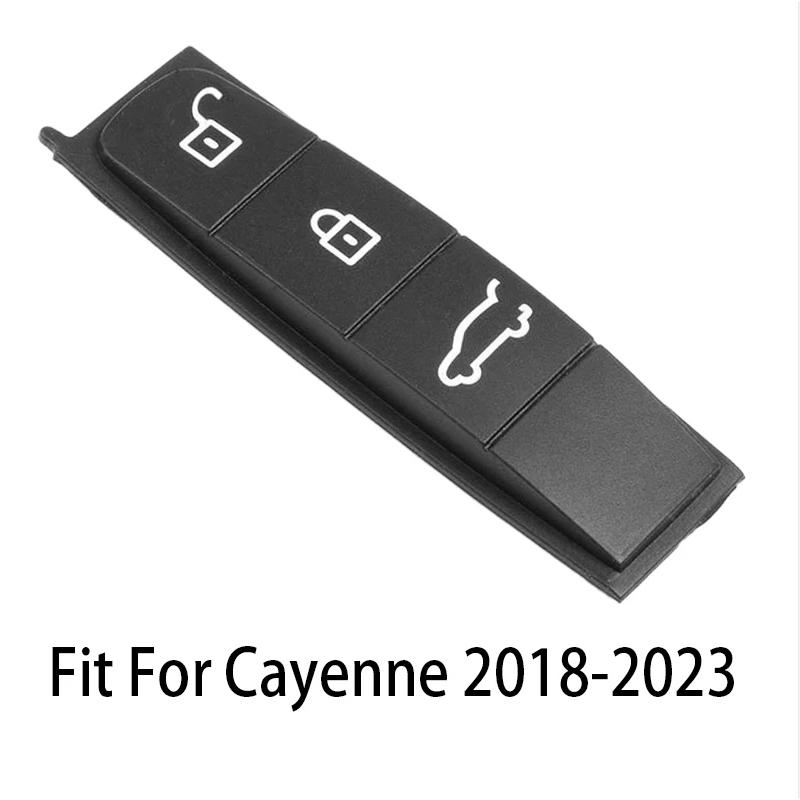 Car Key Case Rubber Pad For Porsche Cayenne Panamera Cayman Macan Boxster 718 911 Remote Control Key Button Replace