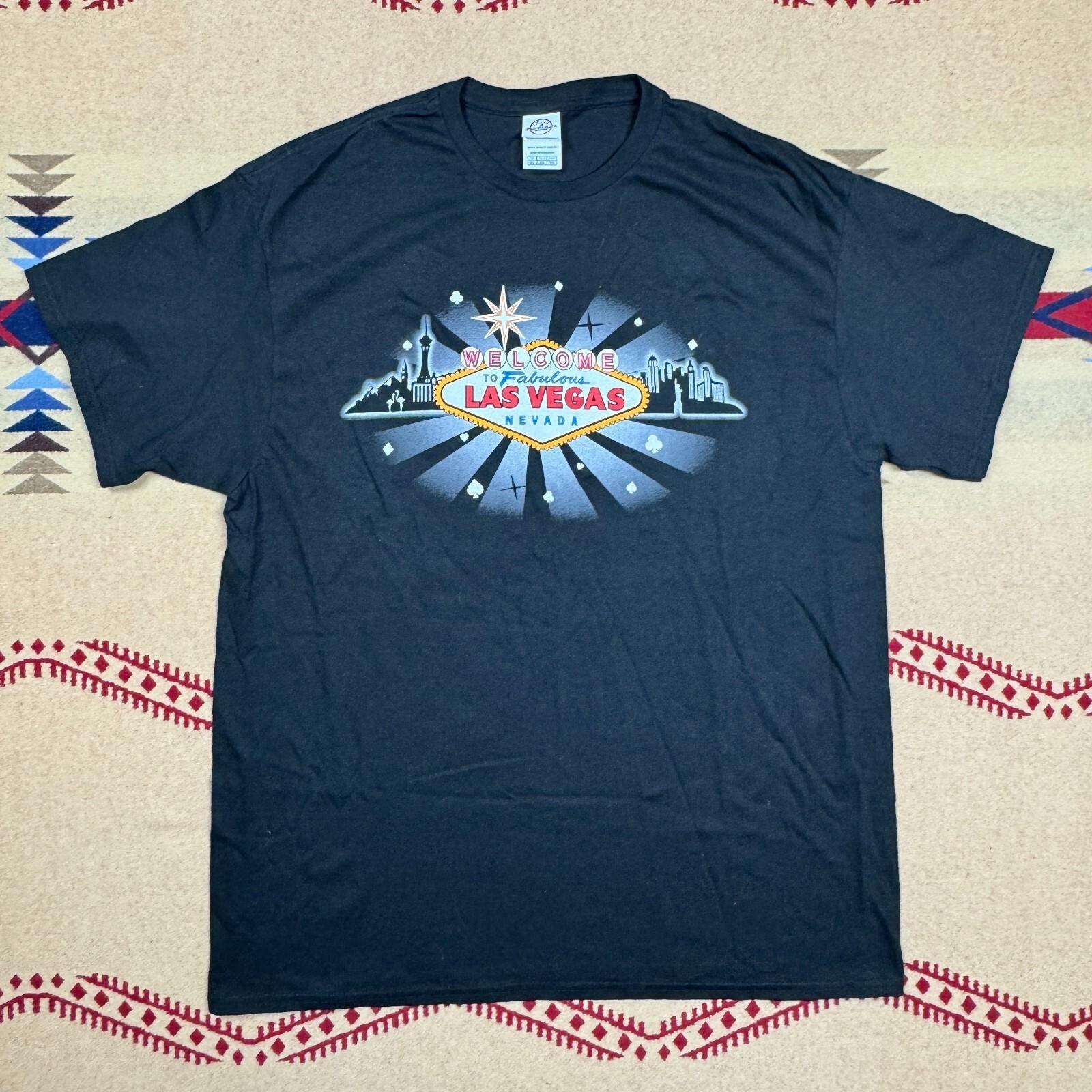 Vintage Y2K Las Vegas Strip Shirt Welcome to Las Vegas Nevada Delta Tag Mens XL Unisex T-Shirt S
