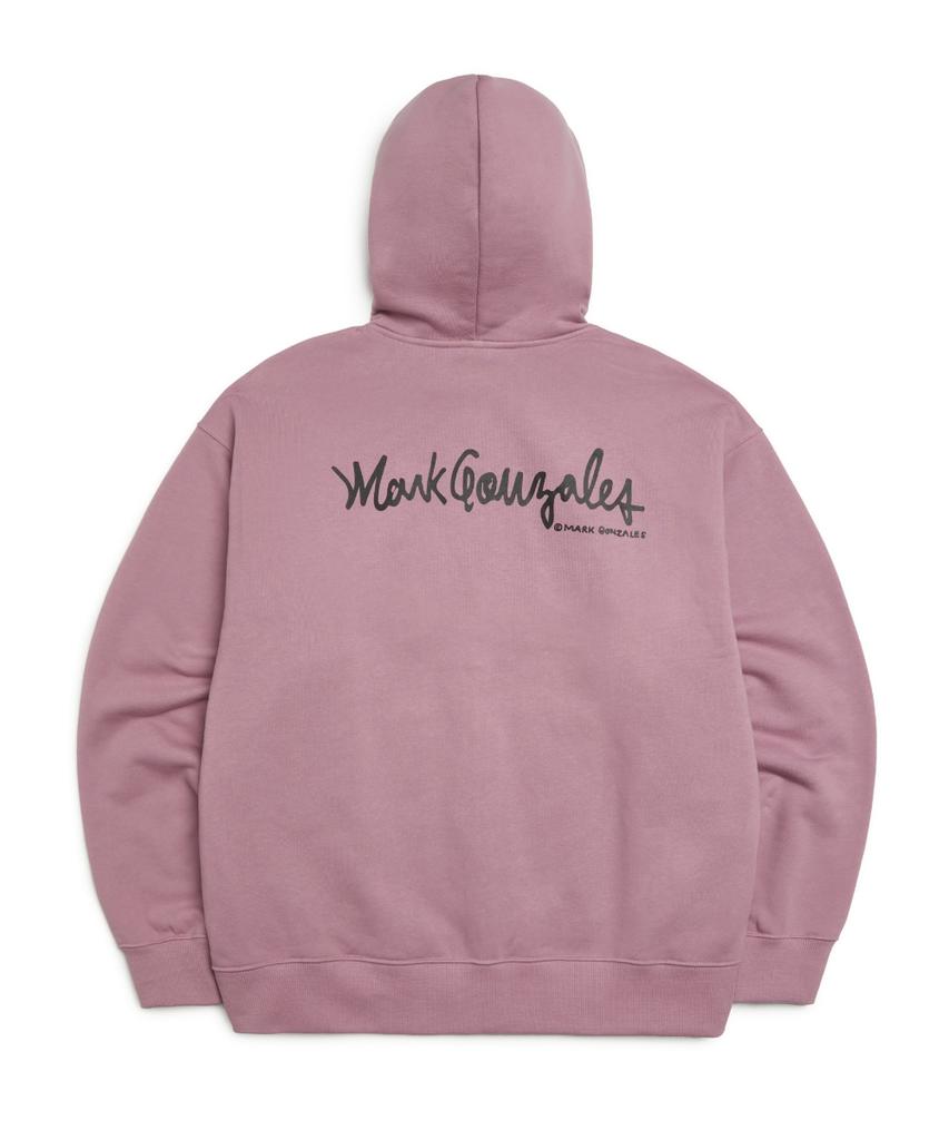 Mark Gonzales Angel Wappen Zip-Up Hoodie - Indi Pink
