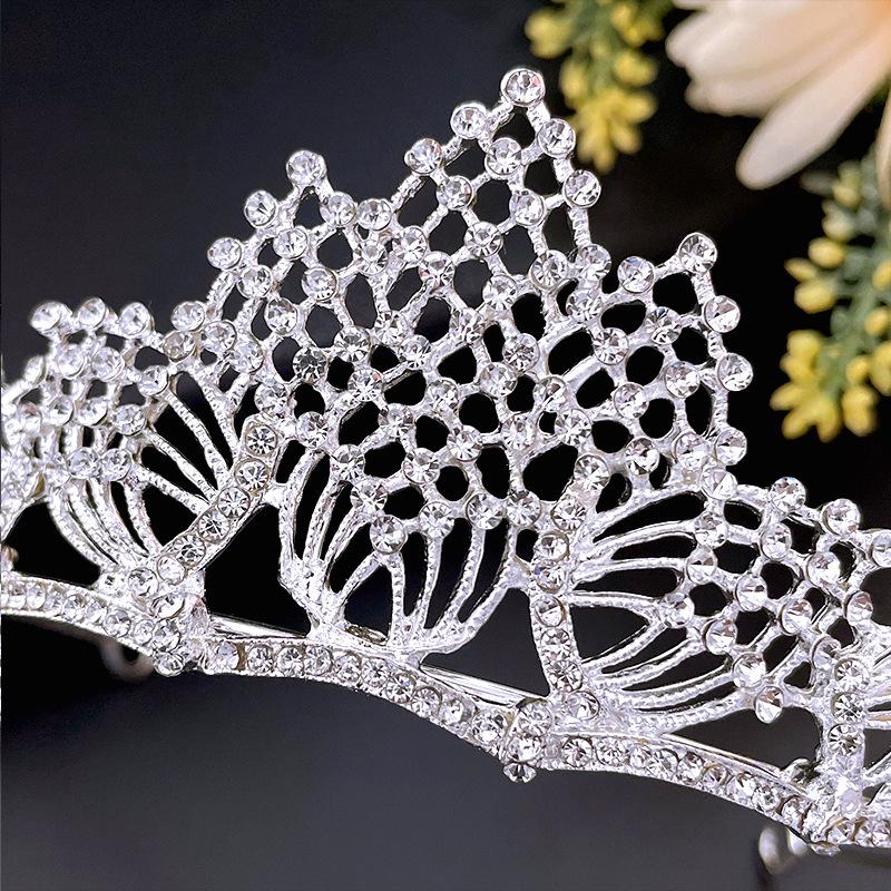 Neue Hochzeitskrone Kopfbedeckung Braut Grand Luxuriöse Strass Hochzeit Abendessen Hochzeit Stil Krone