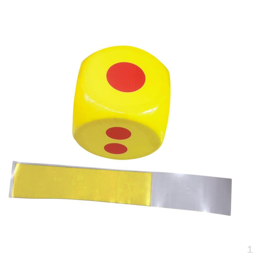 

Пенопластовые кубики 6-сторонние игрушки для раннего обучения, изучающие математику, счет, точка 12 дюймов для детей, классных комнат