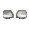 Car Decoration Door Mirror Cover With LED For Toyota Land Cruiser Prado FJ90 1998-2002 Chrome Silver Cars Accessories Styling