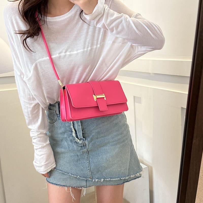 Women's Shoulder Bag New Trend Retro Small Square Bag Niche Versatile Simple Solid Color Messenger Bag