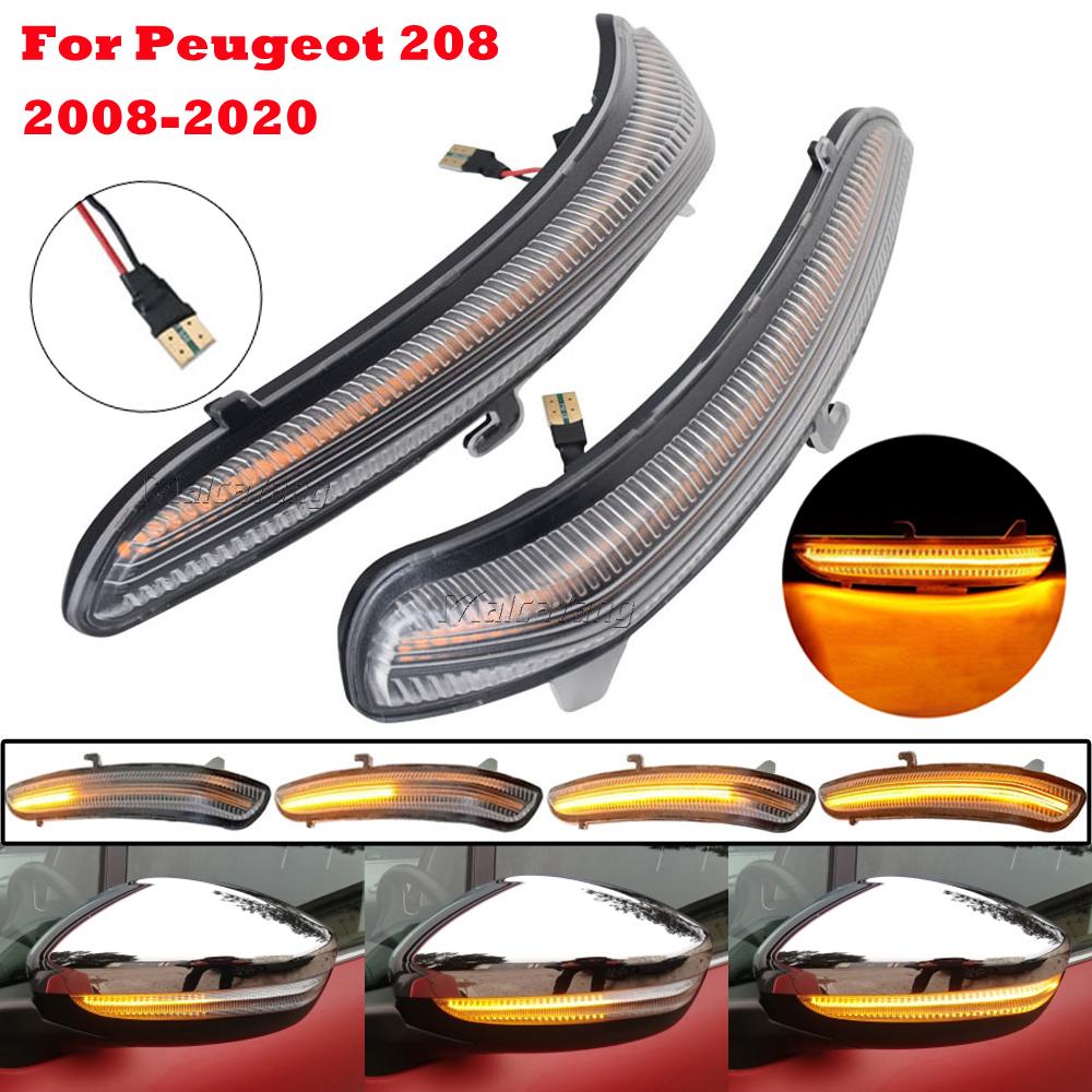 

Led Dynamic Side Mirror Blinker Indicator Lamp Turn Signal Lights for Peugeot 2008 208 I MK1 2013 2014 2015 2016-2019 Citroen C3