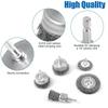3 Piece Stainless and Black Wire Polishing Wheel Set - Abrasive Brush Wheels for Cleaning, Polishing, and Deburring