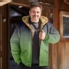 Men's Gradient Jacket Men's Spring And Autumn Casual Trend Zipper Hooded Jacket