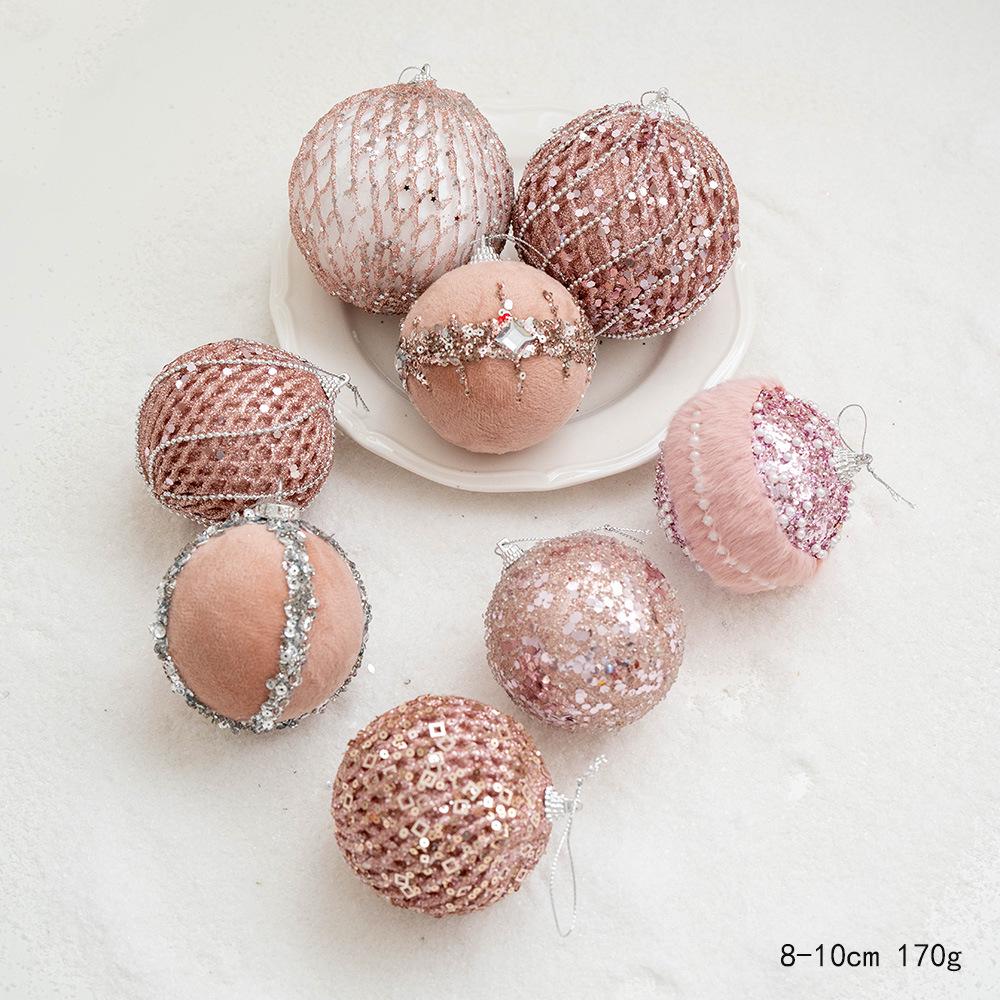 Goldfarbener Weihnachtsbaumschmuck – Hängende Kugeldekoration für Feiertage