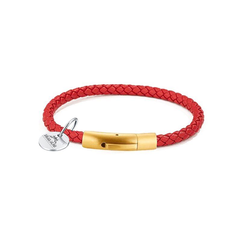 

Ремешок для переноски из толстой 5-миллиметровой воловьей кожи, браслет из красной веревки, носимые 3D бусины на удачу, татуировка обжоры, ремешок для переноски, плетеная половина из воловьей кожи 20cm 5mm semi-finished red cowhide