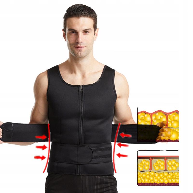 Men's Sports Vest For The Gym, Neoprene, Shaping Gym, Xxl