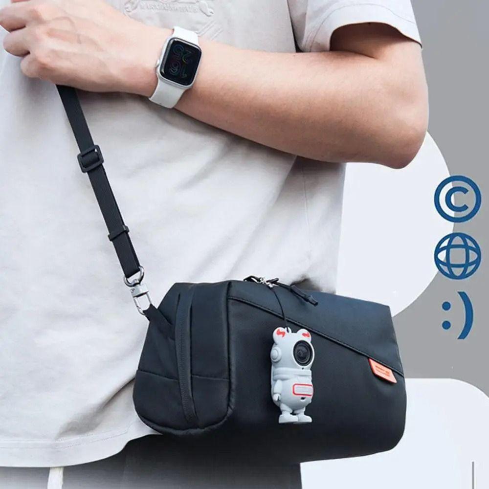 Silicone Protective Cover Cartoon Anti-Scratch Camera Lens Cap Anti-Drop with Lanyard Full Protector Case for Insta360 GO 3/3S