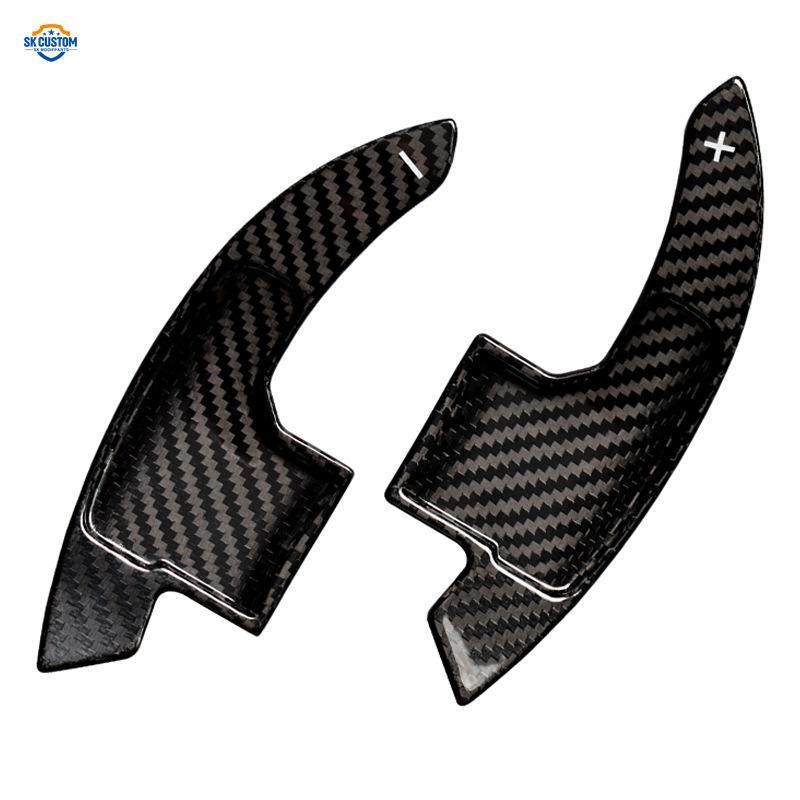 Dry Carbon Fiber Steering Wheel Shift Paddles for 2015-2021 Mustang Models