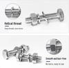 304 Stainless Steel Hex Bolt for Flange Valves (Sold with Matching Valves Only)